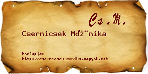 Csernicsek Mónika névjegykártya