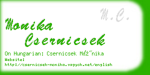 monika csernicsek business card